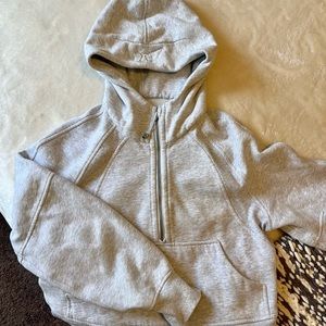 Lululemon Grey Scuba Hoodie Size X/S like new